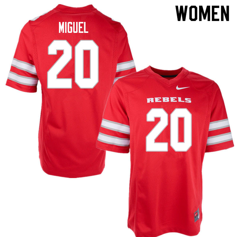 Women #20 Avery Miguel UNLV Rebels College Football Jerseys Sale-Red